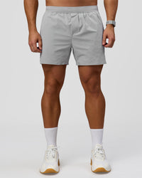 Man wearing Hybrid Lined 5" Short - Alloy | Model:Jaiden | Size:L | Thumbnail Index: 5