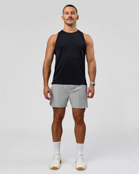 Man wearing Hybrid Lined 5" Short - Alloy | Model:Jaiden | Size:L | Thumbnail Index: 6
