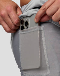 Man wearing Hybrid Lined 5" Short - Alloy | Model:Jaiden | Size:L | Thumbnail Index: 9
