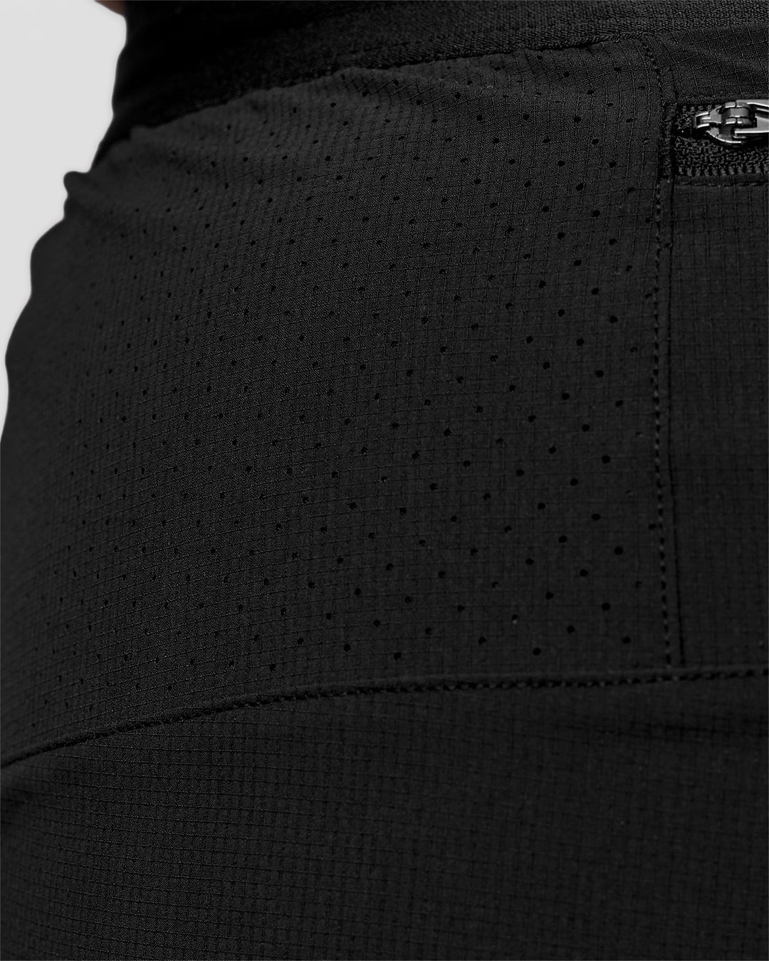 Man wearing Pace 5" Lined Ripstop Short - Black | Model:Jaiden | Size:L - view 11