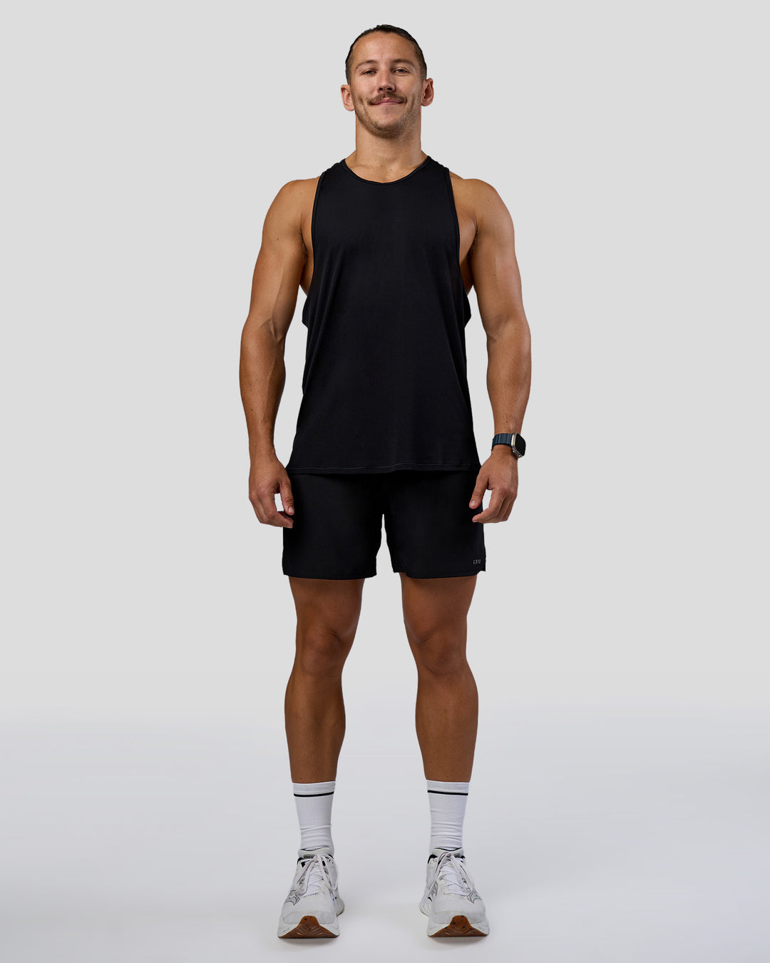 Pace 5" Lined Running Short - Black-Reflective - view 3