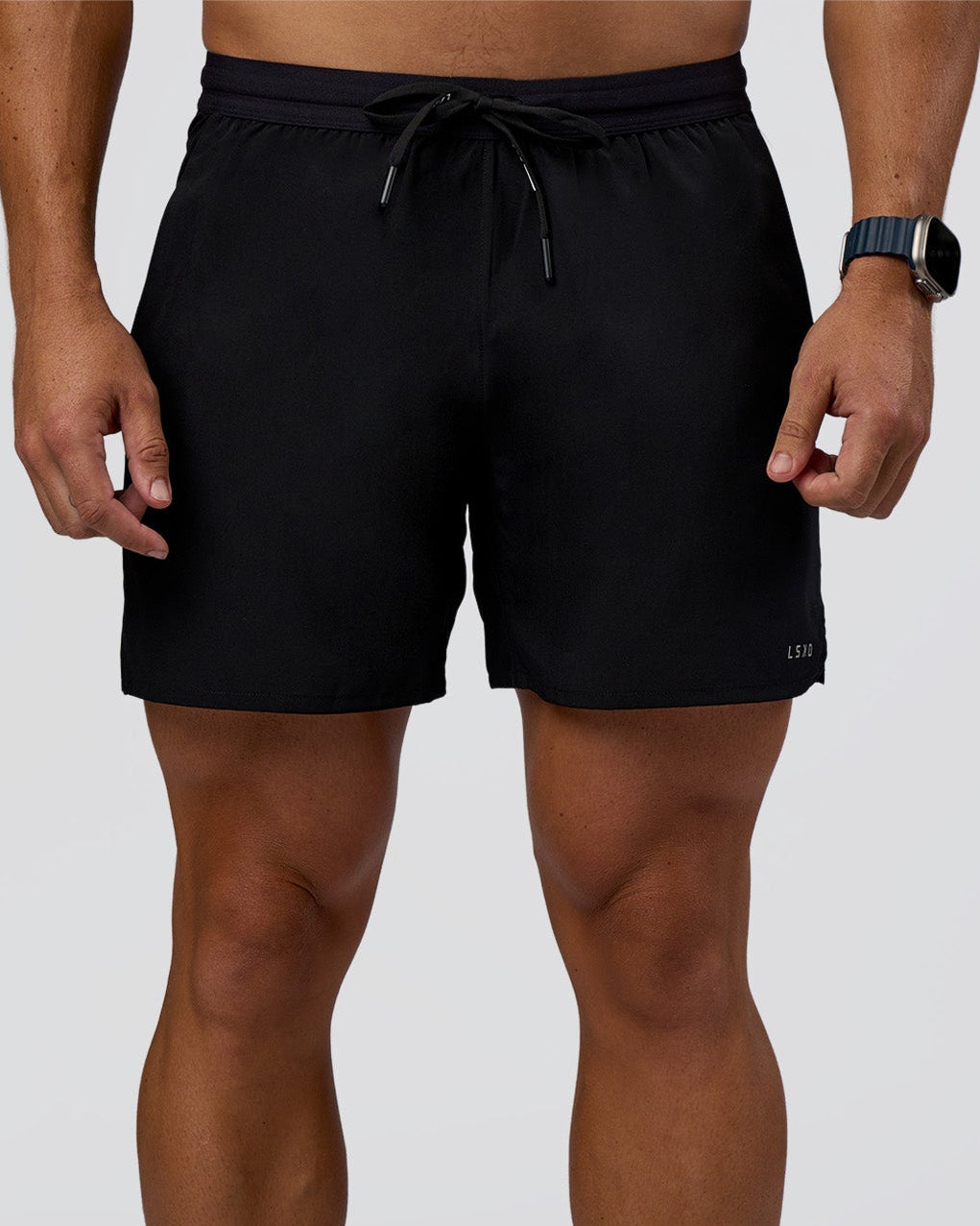 Pace 5" Lined Running Short - Black-Reflective - view 2