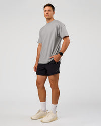 Man wearing Rep 5'' Training Short  - Black | Model:Liam | Size:L