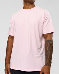 Man wearing Dare To Think FLXCotton Tee Oversize - Marshmallow Washed-White | Model:Xav | Size:L | Thumbnail Index: 4