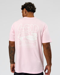 Man wearing Dare To Think FLXCotton Tee Oversize - Marshmallow Washed-White | Model:Xav | Size:L | Thumbnail Index: 7
