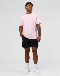 Man wearing Dare To Think FLXCotton Tee Oversize - Marshmallow Washed-White | Model:Xav | Size:L | Thumbnail Index: 10