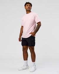 Man wearing Dare To Think FLXCotton Tee Oversize - Marshmallow Washed-White | Model:Xav | Size:L | Thumbnail Index: 12