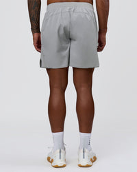 Man wearing Hybrid Lined 7" Short - Alloy | Model:Xav | Size:L | Thumbnail Index: 6