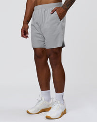 Man wearing Hybrid Lined 7" Short - Alloy | Model:Xav | Size:L | Thumbnail Index: 11