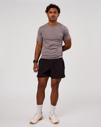 Man wearing Lift 6" Short - Black-Reflective | Model:Xav | Size:L | Thumbnail Index: 2
