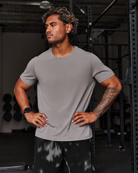 Man wearing Rep Training Tee - Storm Front | Model:Xav | Size:L | Thumbnail Index: 0