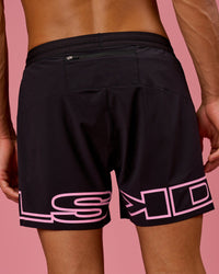 Man wearing BCAM Pace 5" Lined Running Short - Black | Model:Albert | Size:M | Thumbnail Index: 0