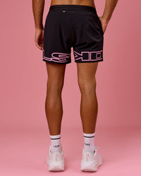 Man wearing BCAM Pace 5" Lined Running Short - Black | Model:Albert | Size:M | Thumbnail Index: 7