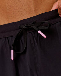 Man wearing BCAM Pace 5" Lined Running Short - Black | Model:Albert | Size:M | Thumbnail Index: 8