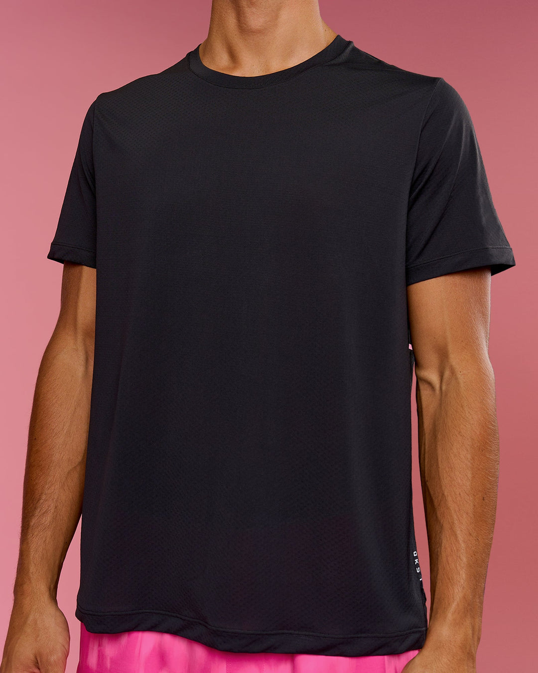 Man wearing BCAM Rep Training Tee - Black | Model:Albert | Size:M - view 2