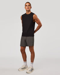 Man wearing Cadence Swift Muscle Tank - Black | Model:Albert | Size:M | Thumbnail Index: 6