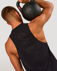 Man wearing Cadence Swift Tank - Black | Model:Albert | Size:M | Thumbnail Index: 2