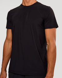 Man wearing Cadence Swift Tee - Black | Model:Albert | Size:M | Thumbnail Index: 0