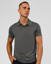 Man wearing Drive Seamless Polo - Dark Storm | Model:Albert | Size:M | Thumbnail Index: 0