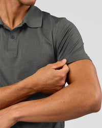 Man wearing Drive Seamless Polo - Dark Storm | Model:Albert | Size:M | Thumbnail Index: 5