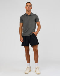Man wearing Drive Seamless Polo - Dark Storm | Model:Albert | Size:M | Thumbnail Index: 11