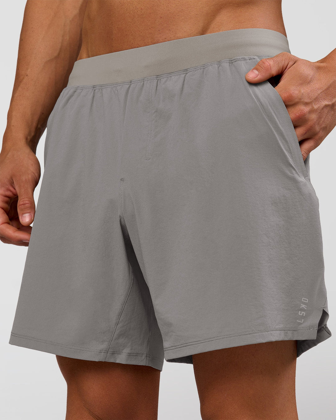 Man wearing Functional Training 7" Short - Storm Front | Model:Albert | Size:M - view 3