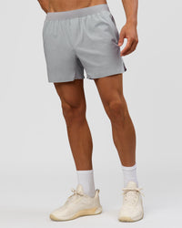 Man wearing Hybrid 5" Short - Alloy | Model:Albert | Size:M | Thumbnail Index: 5