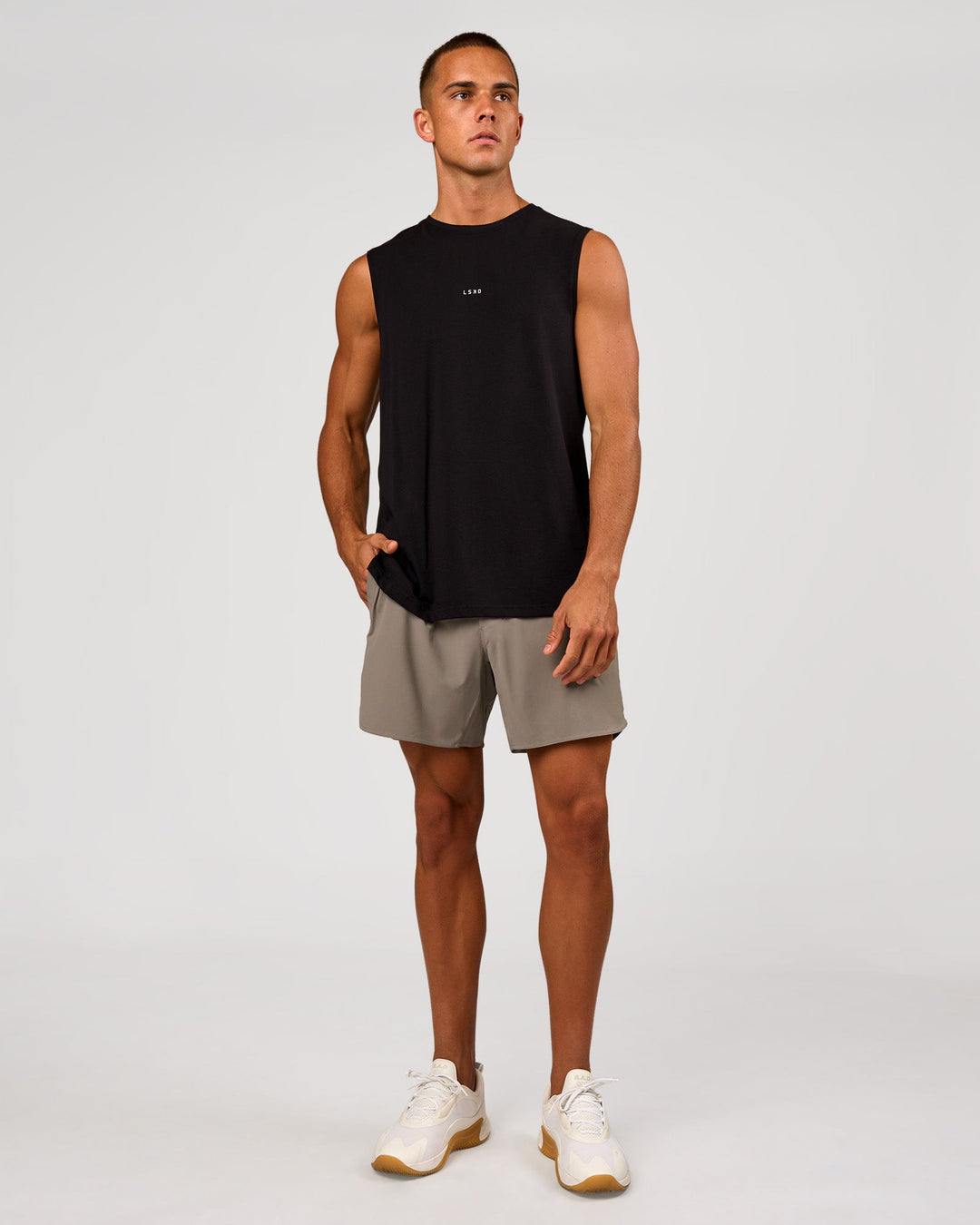 Man wearing Lift 6" Short - Storm Front | Model:Albert | Size:M - view 3