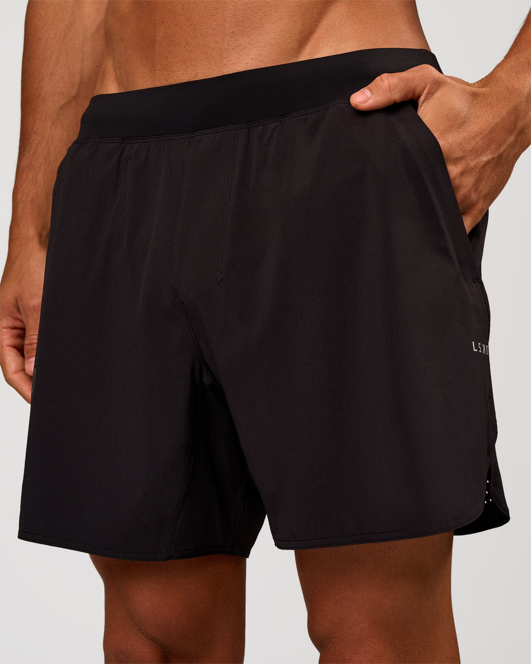 Man wearing Lift 6" Short - Black-Onyx | Model:Albert | Size:M - view 8