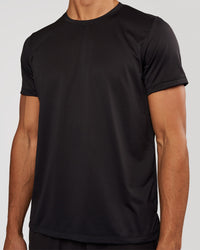 Man wearing Pace Running Tee 3.0  - Black | Model:Albert | Size:M | Thumbnail Index: 1