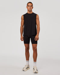 Man wearing Race Day 8" Short Tight - Black-Reflective | Model:Albert | Size:M | Thumbnail Index: 3