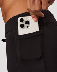 Man wearing Race Day 8" Short Tight - Black-Reflective | Model:Albert | Size:M | Thumbnail Index: 8