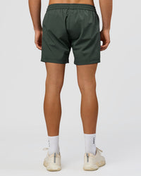 Man wearing Rep 5" Performance Short - Carbon Green | Model:Albert | Size:M | Thumbnail Index: 2