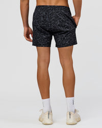Man wearing Rep 5" Performance Short - Energy Print Black | Model:Albert | Size:M | Thumbnail Index: 3