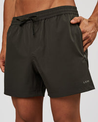 Man wearing Rep 5" Performance Short - Onyx | Model:Albert | Size:M | Thumbnail Index: 0