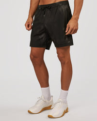 Man wearing Rep 7" Performance Short - Bitmap Blur Black | Model:Albert | Size:M | Thumbnail Index: 2