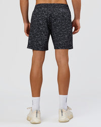 Man wearing Rep 7" Performance Short - Energy Print Black | Model:Albert | Size:M | Thumbnail Index: 1