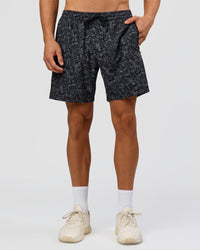 Man wearing Rep 7" Performance Short - Energy Print Black | Model:Albert | Size:M | Thumbnail Index: 3