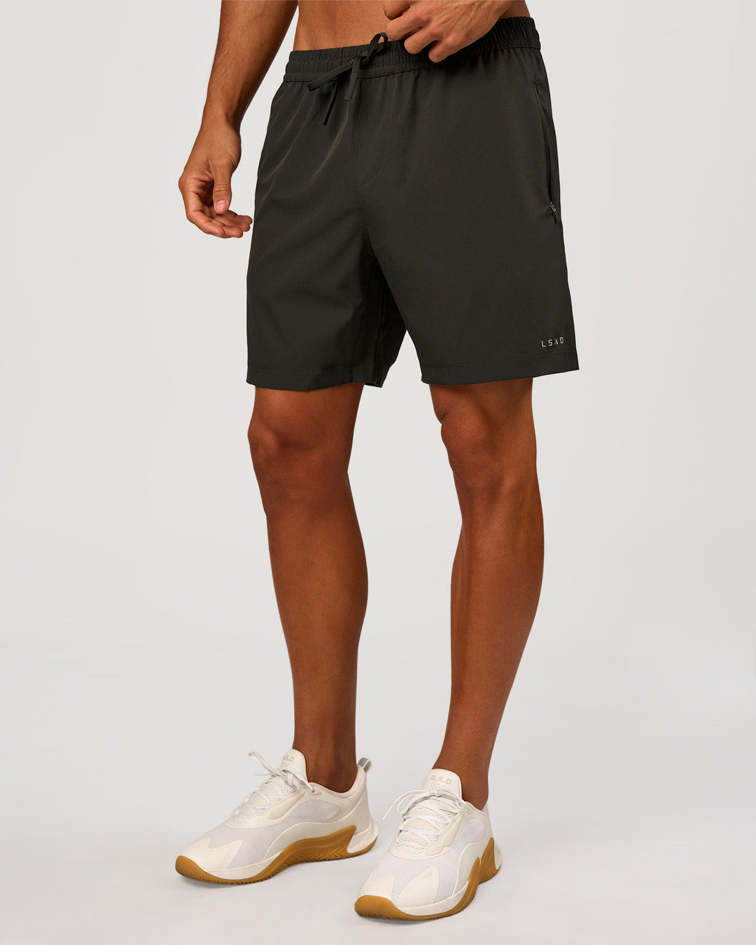 Man wearing Rep 7" Performance Short - Onyx | Model:Albert | Size:M - view 3