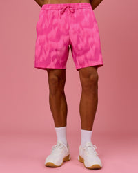 Man wearing Rep 7" Performance Short - Radiant Pink | Model:Albert | Size:M | Thumbnail Index: 5