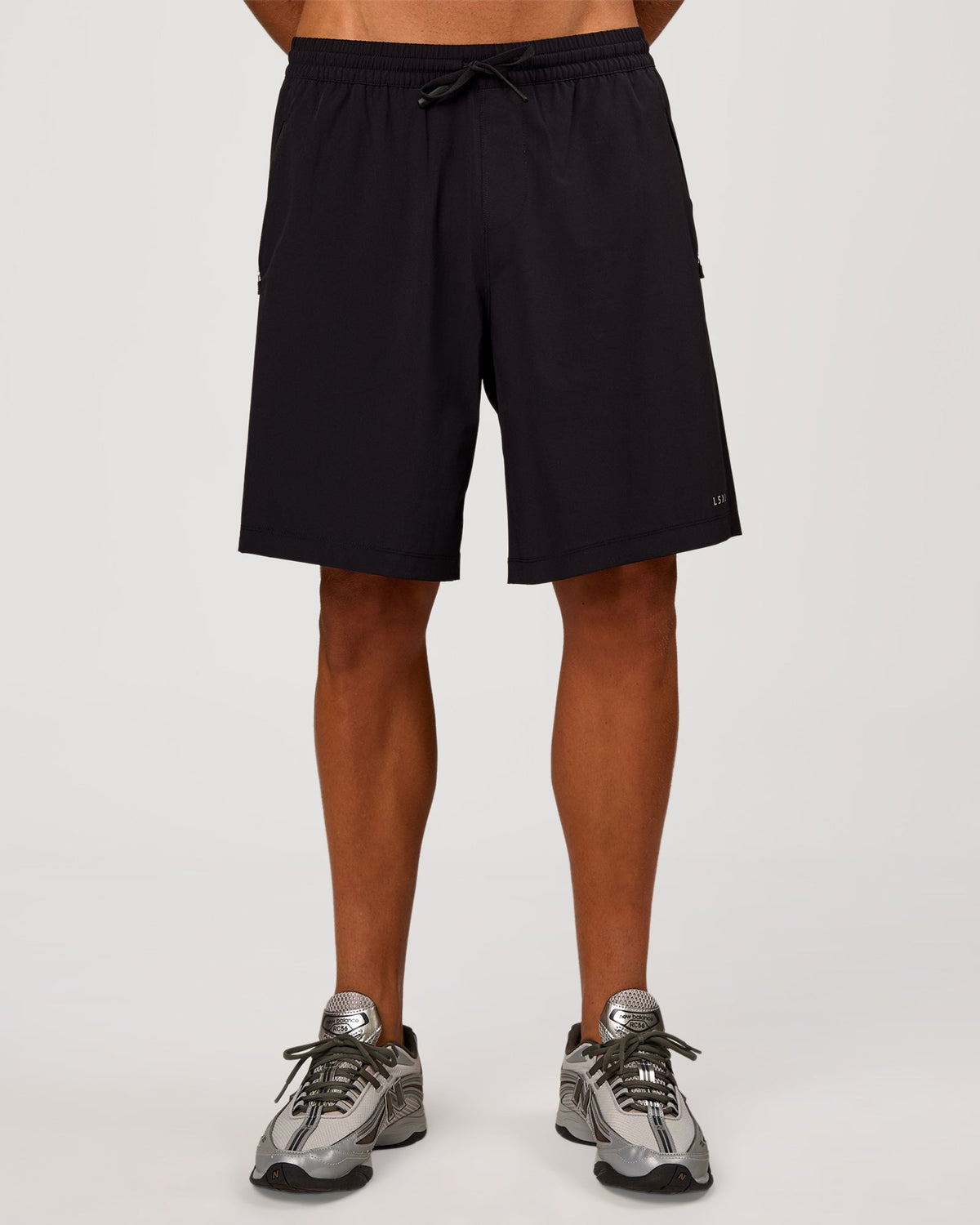 Man wearing Rep 9" Training Short - Black | Model:Albert | Size:M