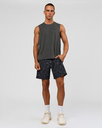 Man wearing Rep Muscle Training Tank - Dark Storm | Model:Albert | Size:M | Thumbnail Index: 1