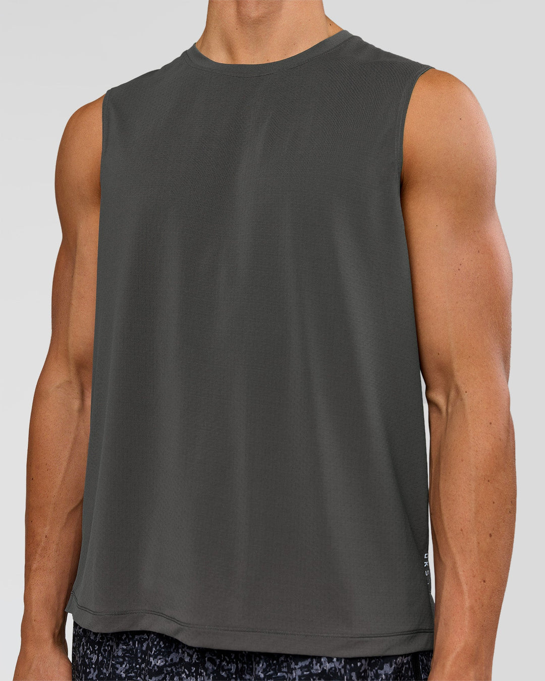 Man wearing Rep Muscle Training Tank - Dark Storm | Model:Albert | Size:M - view 4