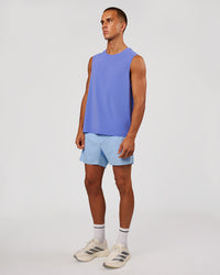 Man wearing UltraAir 5" Lined Performance Short - Bluebell | Model:Albert | Size:M | Thumbnail Index: 10