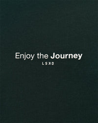 Man wearing VS1 Enjoy The Journey FLXCotton Oversize Tee - Midnight Green | Model:Albert | Size:M | Thumbnail Index: 11