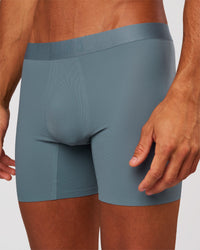 Man wearing Zero 5.5" Boxer Brief 2pk - Blue Mirage | Model:Albert | Size:M | Thumbnail Index: 1