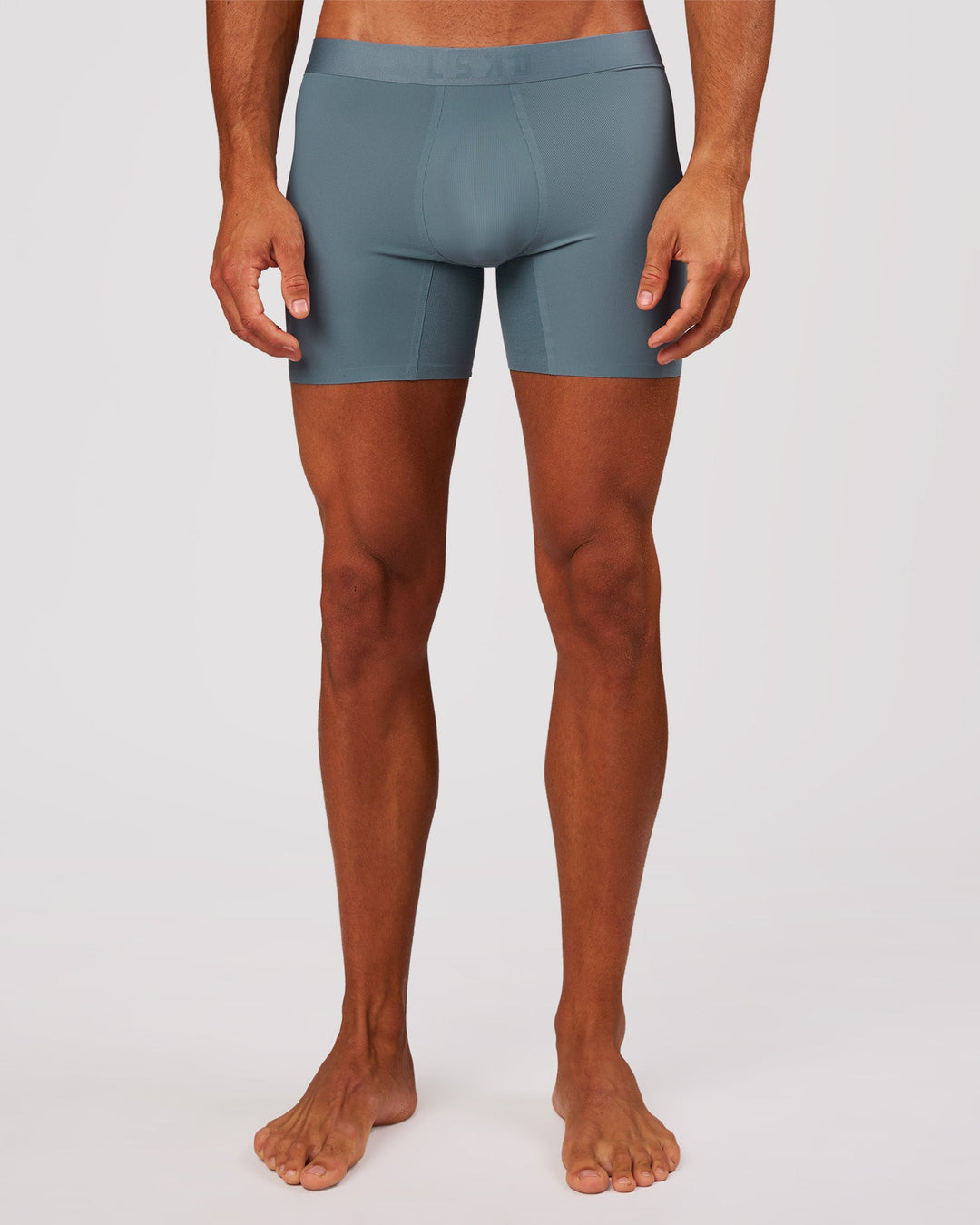 Man wearing Zero 5.5" Boxer Brief 2pk - Blue Mirage | Model:Albert | Size:M - view 5