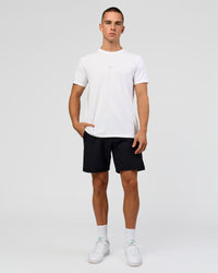 Man wearing Base FLXCotton Tee - White | Model:Base | Size:M | Thumbnail Index: 2
