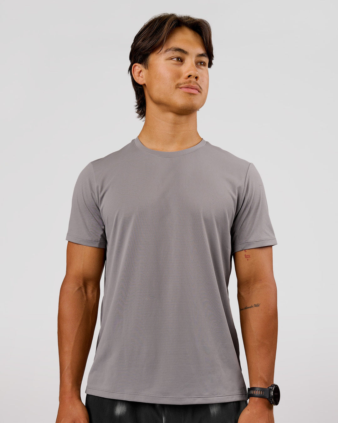 Man wearing Rep Training Tee - Storm Front | Model:George | Size:M - view 3