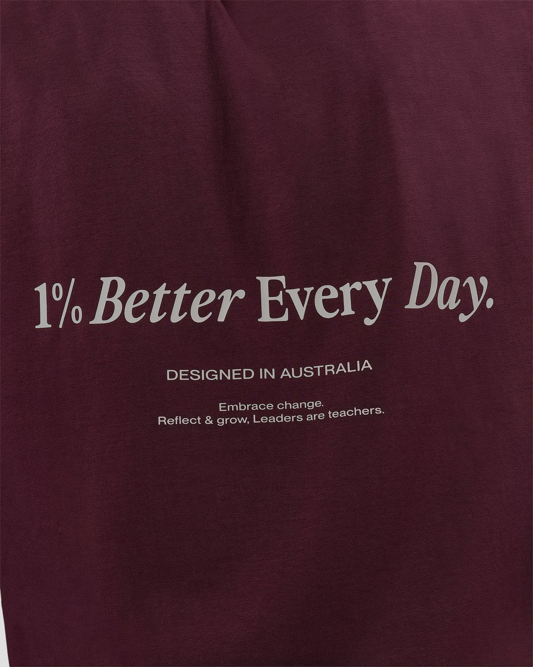 Man wearing VS26 1% Better FLXCotton Oversize Tee - Cherry Lacquer-Off White | Model:George | Size:M - view 8